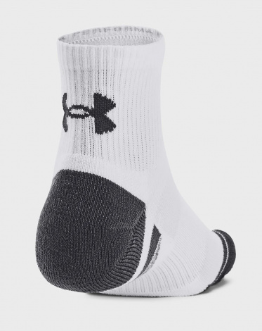 Шкарпетки Under Armour PERFORMANCE TECH 3PK QTR білі (3 пари) 1379510-100