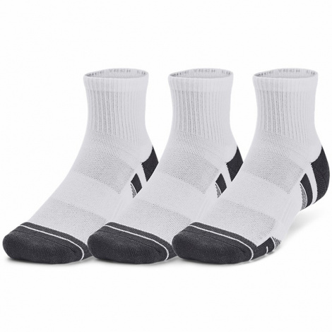 Шкарпетки Under Armour PERFORMANCE TECH 3PK QTR білі (3 пари) 1379510-100