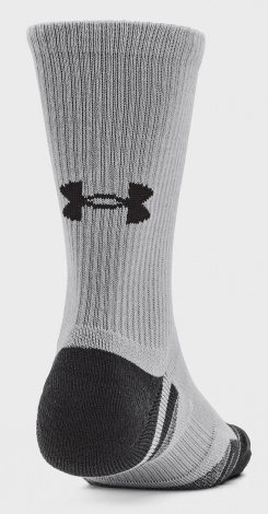 Шкарпетки Under Armour PERFORMANCE TECH 3PK CREW чорно-сіро-білі (3 пари) 1379512-011