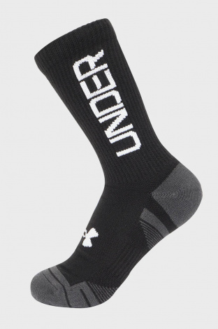 Шкарпетки Under Armour PERF TECH NOV 3PK CREW чорні (3 пари) 1379515-002