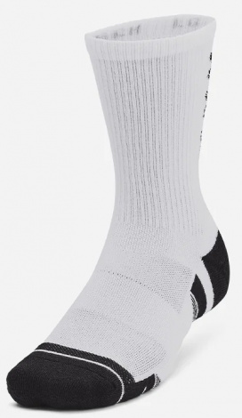 Шкарпетки Under Armour PERFORMANCE TECH 3PK CREW SOCKS білі (3 пари) 1379515-101