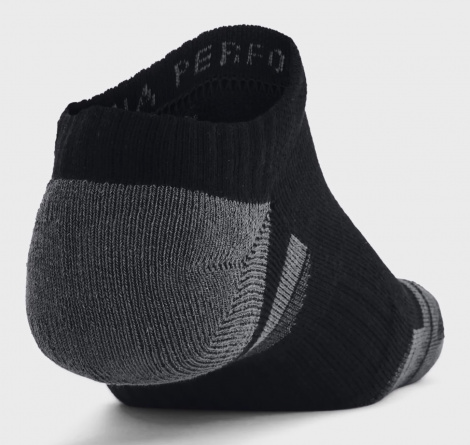 Шкарпетки Under Armour PERFORMANCE COTTON 3PK NS чорно-темно-сірі (3 пари) 1379526-001