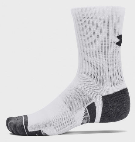 Шкарпетки Under Armour PERFORMANCE COTTON 3P MID біло-темно-сірі (3 пари) 1379530-100