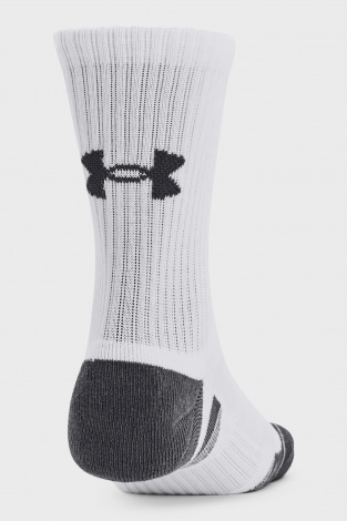 Шкарпетки Under Armour PERFORMANCE COTTON 3P MID біло-темно-сірі (3 пари) 1379530-100