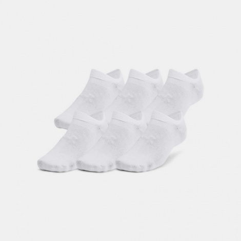 Шкарпетки Under Armour ESSENTIAL NO SHOW 6PK білі (6 пар) 1382611-100