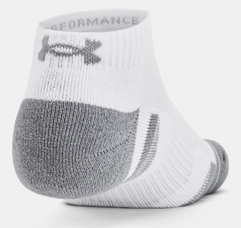 Шкарпетки Under Armour PERFORMANCE TECH 6-PACK LOW SOCKS біло-сірі (6 пар) 1386244-100