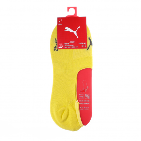 Шкарпетки Puma FOOTIE 2P UNISEX сіро-жовті (2 пари) 141011001-003