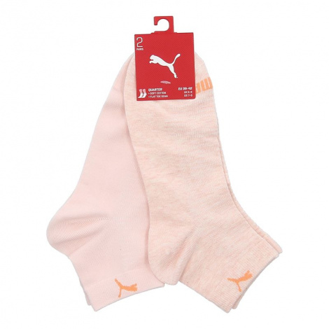 Шкарпетки жіночі Puma QUARTER 2P WOMEN персикові (2 пари) 183006001-002