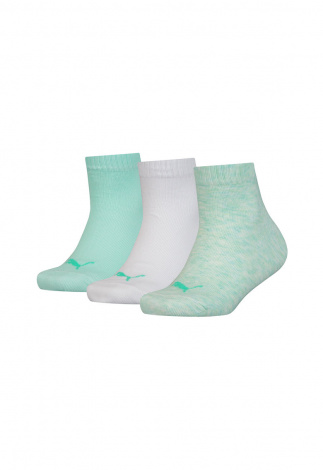 Носки Puma Kids Quarter 3P Белый, Мятный Детский 39-42