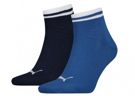 Носки Puma Heritage Quarter 2P Синий Унисекс 35-38