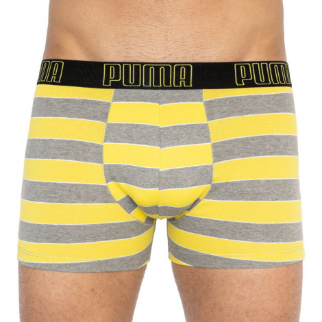 Трусы-боксеры Puma Yd Bold Stripe Boxer 2P Серый, Желтый Мужской L
