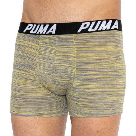 Труси (боксерки) Puma SPACEDYE STRIPE BOXER 2P жовті, сіро-жовті (2 пари) 501002001-020