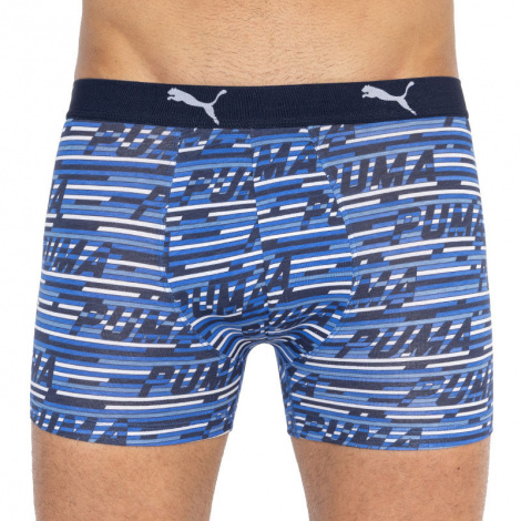 Труси (боксерки) Puma LOGO AOP BOXER 2P синьо-біло-чорні, сині (2 пари) 501003001-010