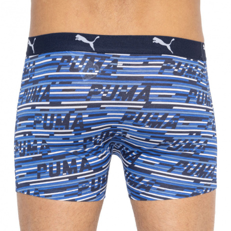 Труси (боксерки) Puma LOGO AOP BOXER 2P синьо-біло-чорні, сині (2 пари) 501003001-010