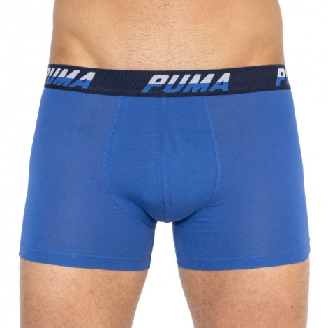 Труси (боксерки) Puma LOGO AOP BOXER 2P синьо-біло-чорні, сині (2 пари) 501003001-010