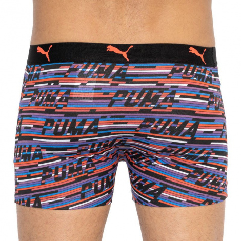Трусы-боксеры Puma Logo Aop Boxer 2P Черный, Оранжевый, Синий Мужской M