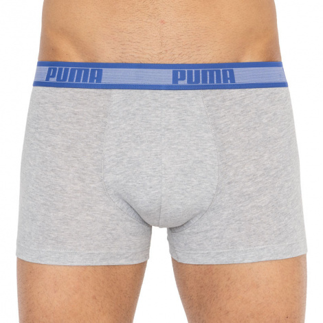 Трусы-боксеры Puma Worldhood Stripe Trunk 2P Синий, Белый, Серый, Черный Мужской L