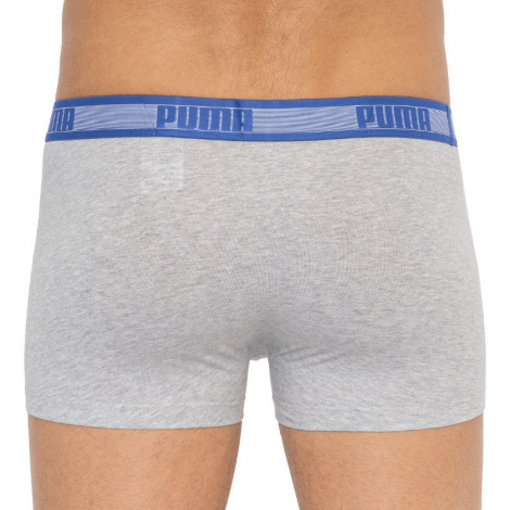 Трусы-боксеры Puma Worldhood Stripe Trunk 2P Синий, Белый, Серый, Черный Мужской L