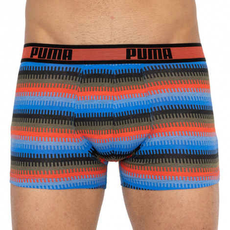 Трусы-боксеры Puma Worldhood Stripe Trunk 2P Черный, Красный, Синий Мужской M