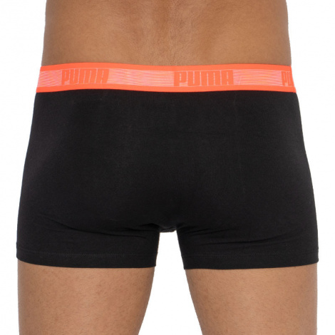 Трусы-боксеры Puma Worldhood Stripe Trunk 2P Черный, Красный, Синий Мужской M