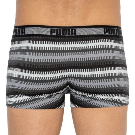 Трусы-боксеры Puma Worldhood Stripe Trunk 2P Серый, Белый, Черный Мужской M