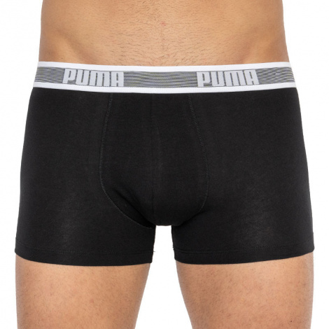 Трусы-боксеры Puma Worldhood Stripe Trunk 2P Серый, Белый, Черный Мужской M