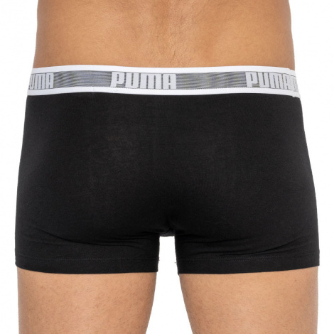 Трусы-боксеры Puma Worldhood Stripe Trunk 2P Серый, Белый, Черный Мужской M