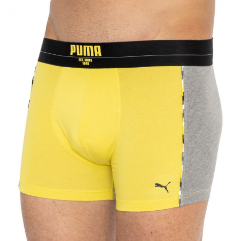 Трусы-боксеры Puma Statement Boxer 2P Желтый, Серый Мужской L