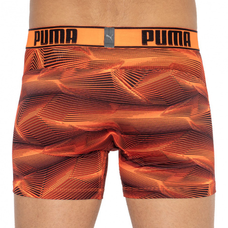Трусы-боксеры Puma Active Boxer Print 2P Синий, Оранжевый Мужской M