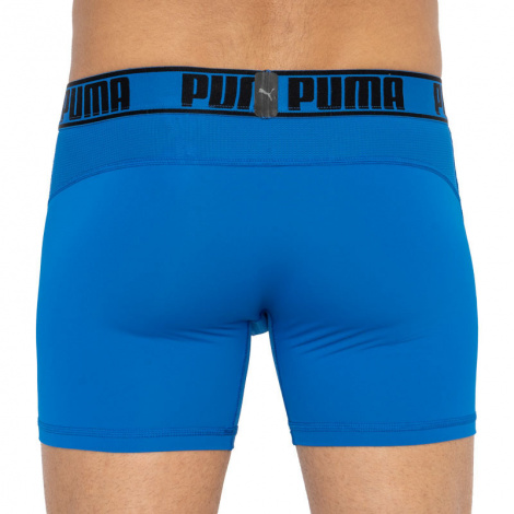 Трусы-боксеры Puma Active Boxer Print 2P Синий, Оранжевый Мужской M