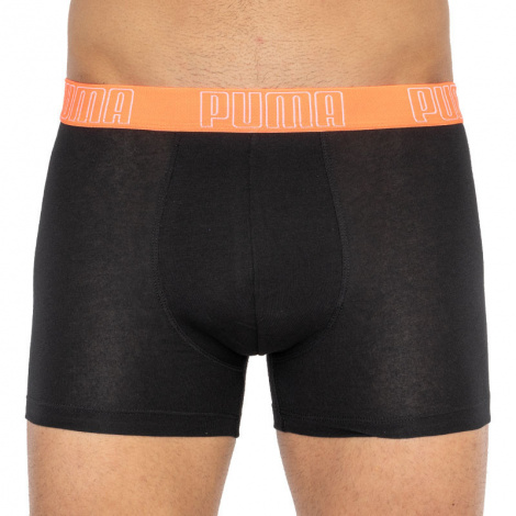 Трусы-боксеры Puma Big Logo Aop Boxer 2P Черный, Синий Мужской M