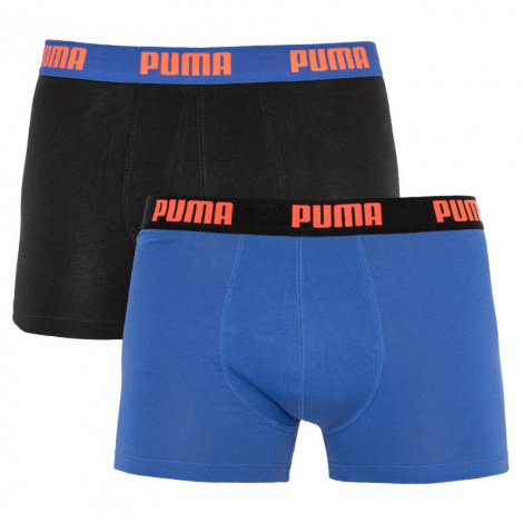 Трусы-боксеры Puma Basic Boxer 2P Черный, Синий Мужской S