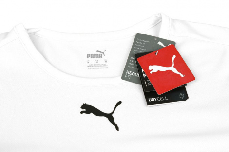 Футболка Puma Teamrise Jersey Jr Белый Детский 128