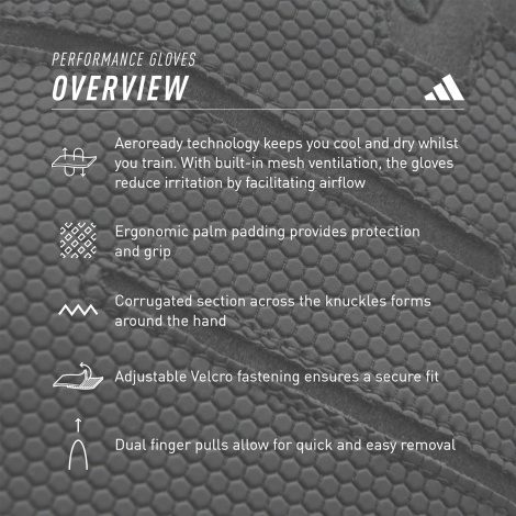 Перчатки Для Тренинга Adidas Performance Gloves Черный Унисекс S