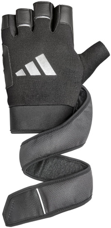 Перчатки для тренинга Adidas WRIST WRAP TRAINING GLOVES черные XL ADGB-15054