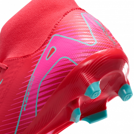 Бутси Nike MERCURIAL ZOOM SUPERFLY 10 ACADEMY FG/MG червоно-рожево-бірюзові FQ1456-800