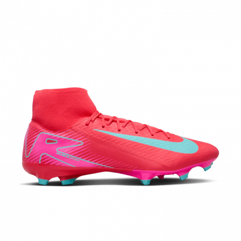 Бутси Nike MERCURIAL ZOOM SUPERFLY 10 ACADEMY FG/MG червоно-рожево-бірюзові FQ1456-800