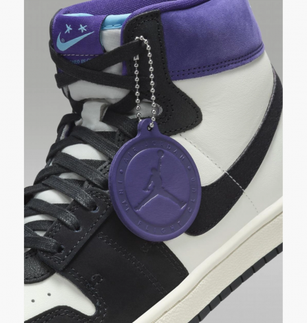 Кроссовки Jordan X Opium Paris Air Ship Pe Sp 'Black Court Purple'