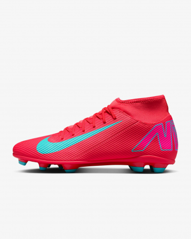 Бутси Nike MERCURIAL SUPERFLY 10 CLUB FG/MG червоно-рожево-бірюзові FQ8314-800