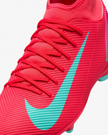 Бутси Nike MERCURIAL SUPERFLY 10 CLUB FG/MG червоно-рожево-бірюзові FQ8314-800
