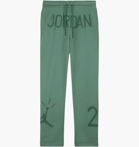 Брюки Jordan X Nina Chanel Abney Fleece Pants Green Stone
