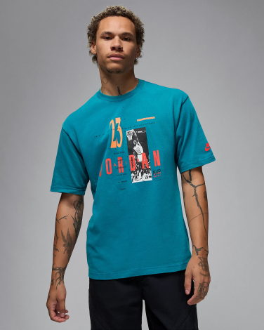 Футболка Nike JORDAN REISSUE GX SS CREW бірюзова HJ2356-301