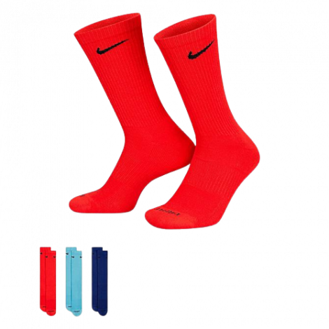 Шкарпетки Nike U NK EVERYDAY PLUS CUSH CREW різнокольорові (3 пари) SX6888-925
