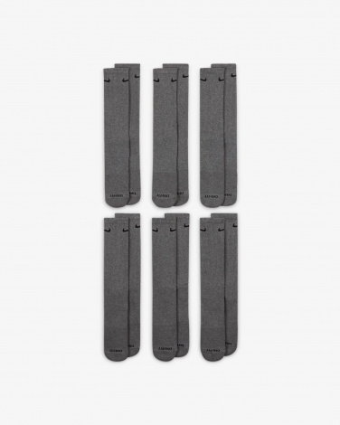Шкарпетки Nike U NK ED PLS CSH CRW 6PR - 132 сірі (6 пар) SX6897-065