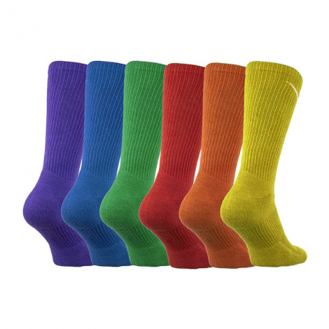 Шкарпетки Nike U NK ED PLS CSH CRW 6PR - 132 різнокольорові (6 пар) SX6897-903