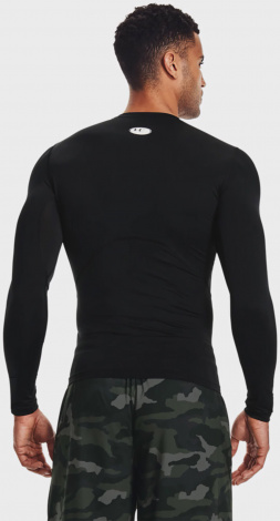 Лонгслів компресійний Under Armour HEATGEAR LONG SLEEVE чорний 1361524-001