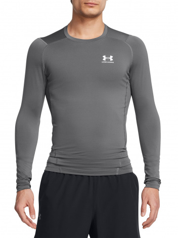 Лонгслів компресійний Under Armour HEATGEAR LONG SLEEVE сірий 1361524-025