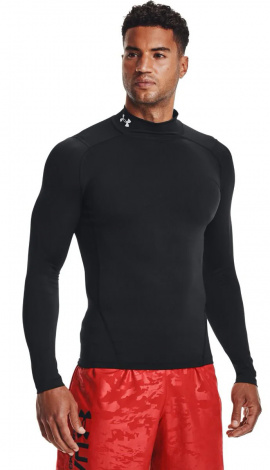 Лонгслів компресійний Under Armour HEATGEAR MOCK LONG SLEEVE чорний 1369606-001