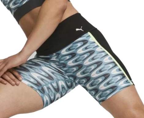 Шорты Puma Retro Glam Hw Short Tight Green