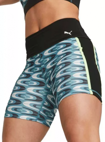 Шорты Puma Retro Glam Hw Short Tight Green